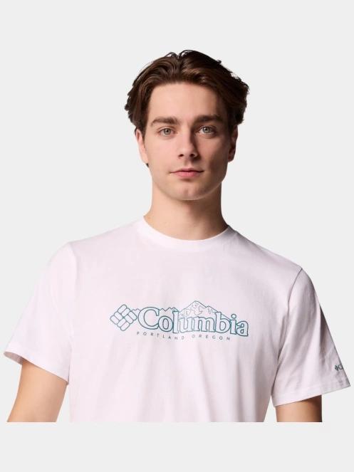 tricou cu maneci scurte pt. barbati Columbia CSC Seasonal Logo Tee alb 6