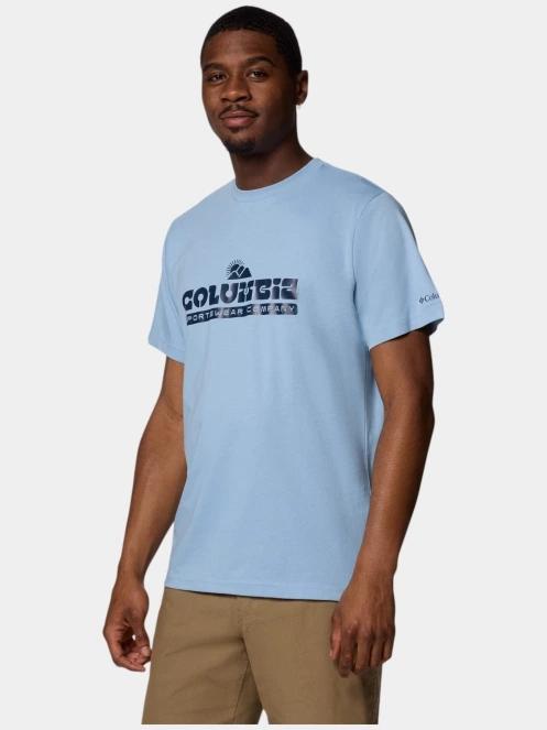 tricou cu maneci scurte pt. barbati Columbia CSC Seasonal Logo Tee albastru 3