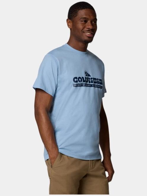 tricou cu maneci scurte pt. barbati Columbia CSC Seasonal Logo Tee albastru 4
