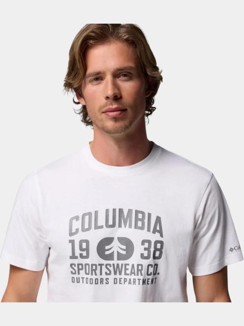tricou cu maneci scurte pt. barbati Columbia CSC Seasonal Logo Tee alb 6