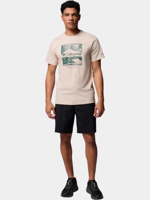 tricou cu maneci scurte pt. barbati Columbia CSC Seasonal Logo Tee nisip 5