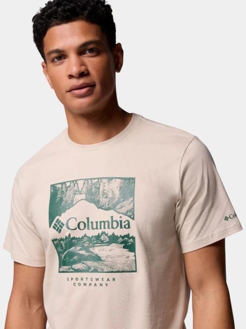 tricou cu maneci scurte pt. barbati Columbia CSC Seasonal Logo Tee nisip 6