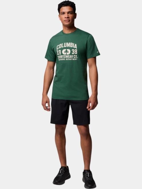 tricou cu maneci scurte pt. barbati Columbia CSC Seasonal Logo Tee verde 5