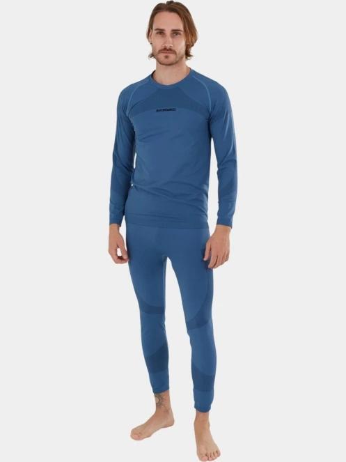 set de lenjerie de corp pt. barbati Fundango Seamless Baselayer Set albastru 2