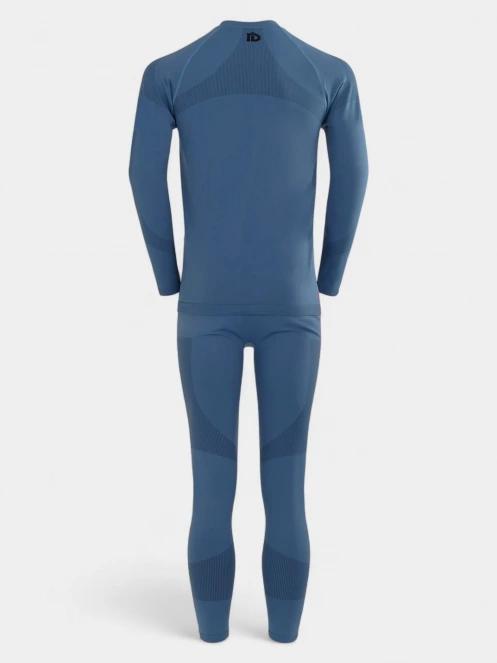 set de lenjerie de corp pt. barbati Fundango Seamless Baselayer Set albastru 8