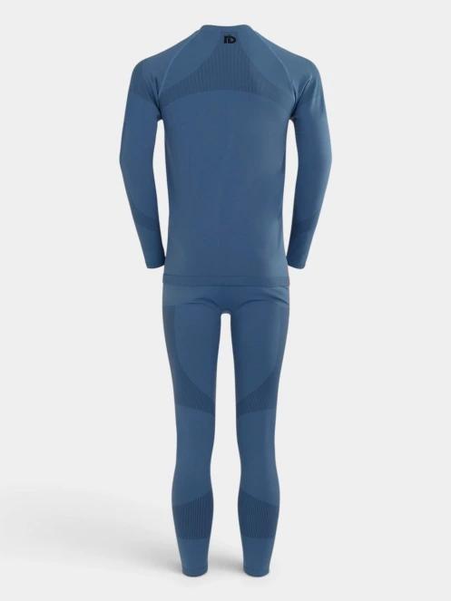 set de lenjerie de corp pt. barbati Fundango Seamless Baselayer Set albastru inchis 7