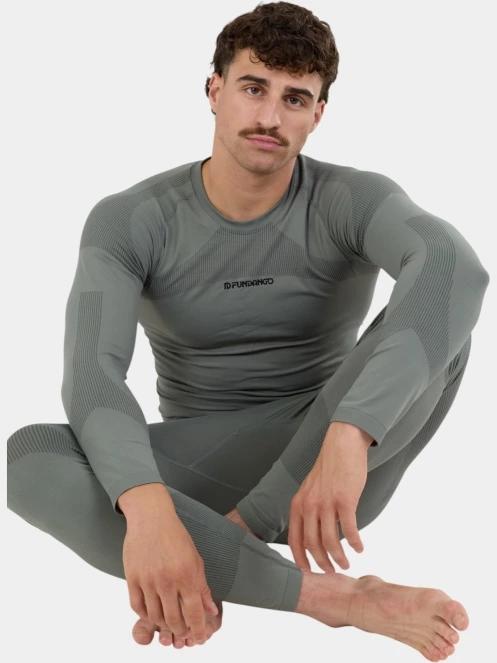 set de lenjerie de corp pt. barbati Fundango Seamless Baselayer Set verde 4