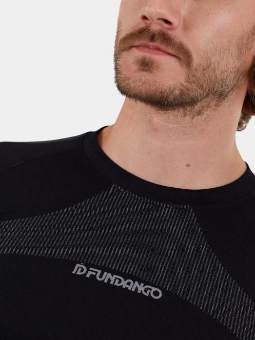 set de lenjerie de corp pt. barbati Fundango Seamless Baselayer Set negru 3