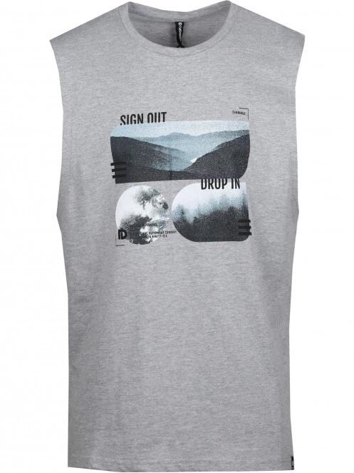 maiou pt. barbati Fundango Glader Tank-T gri 6