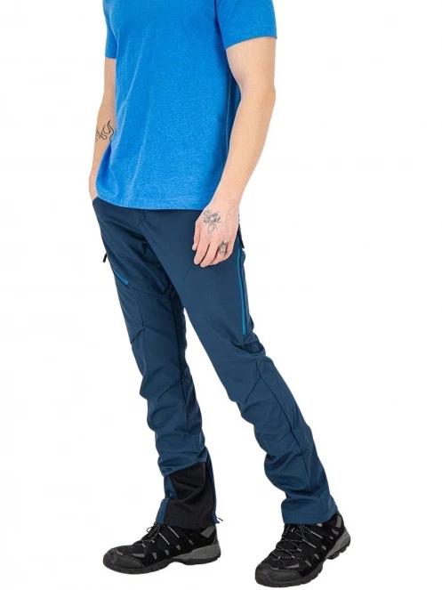 pantaloni de drumetie pt. barbati Fundango ROB Softshell Pants albastru inchis 4