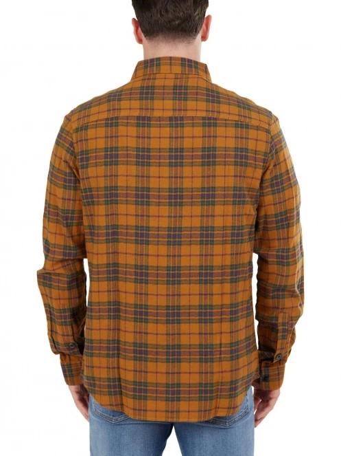 camasa cu maneci lungi pt. barbati Fundango Harris Shirt maro 3