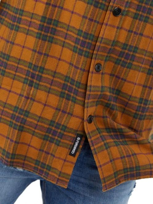 camasa cu maneci lungi pt. barbati Fundango Harris Shirt maro 6