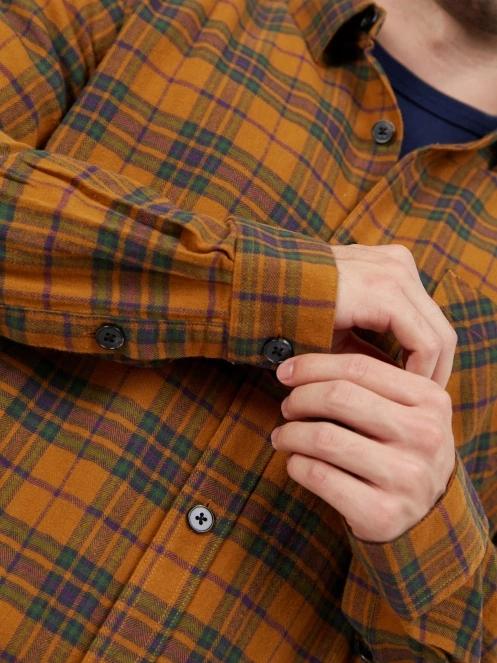 camasa cu maneci lungi pt. barbati Fundango Harris Shirt maro 7