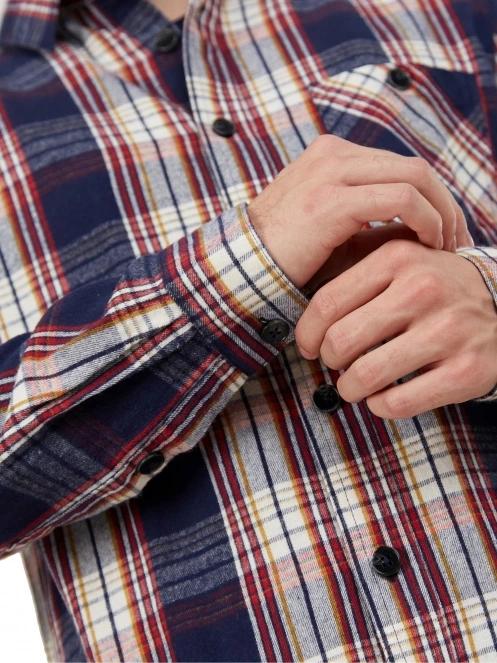 camasa cu maneci lungi pt. barbati Fundango Harris Shirt albastru inchis 7