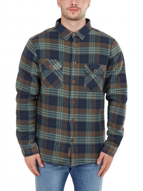 jacheta camasa pt. barbati Fundango Roddy Lined Shirt albastru 2