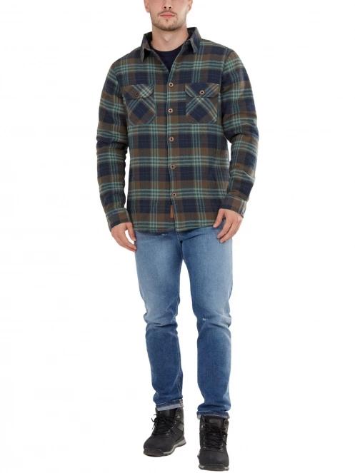 jacheta camasa pt. barbati Fundango Roddy Lined Shirt albastru 4