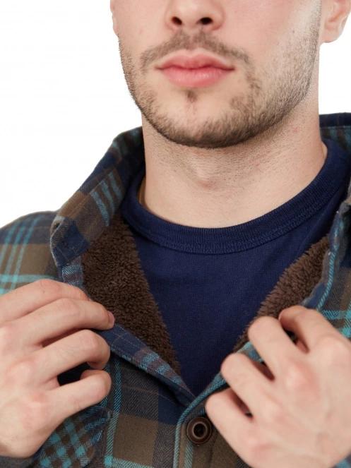jacheta camasa pt. barbati Fundango Roddy Lined Shirt albastru 7