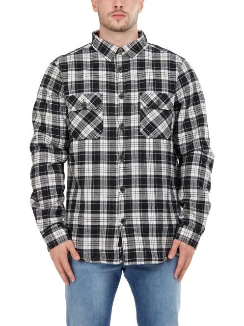 jacheta camasa pt. barbati Fundango Roddy Lined Shirt negru 2