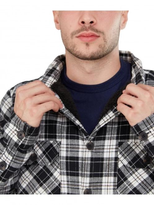 jacheta camasa pt. barbati Fundango Roddy Lined Shirt negru 6