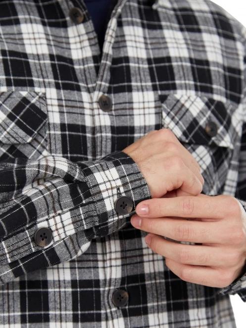 jacheta camasa pt. barbati Fundango Roddy Lined Shirt negru 8