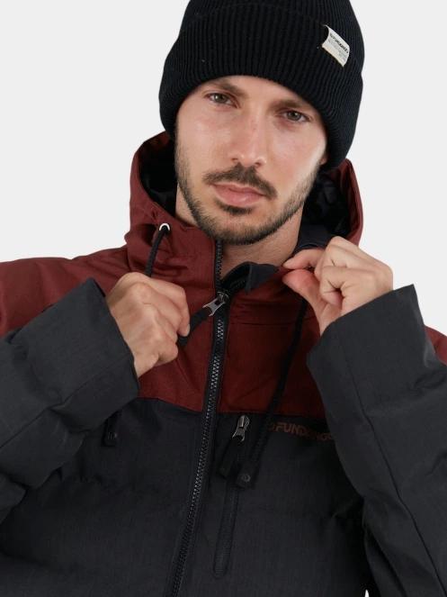 geaca matlasata de tranzitie pt. barbati Fundango Passat Padded Jacket rosu 5