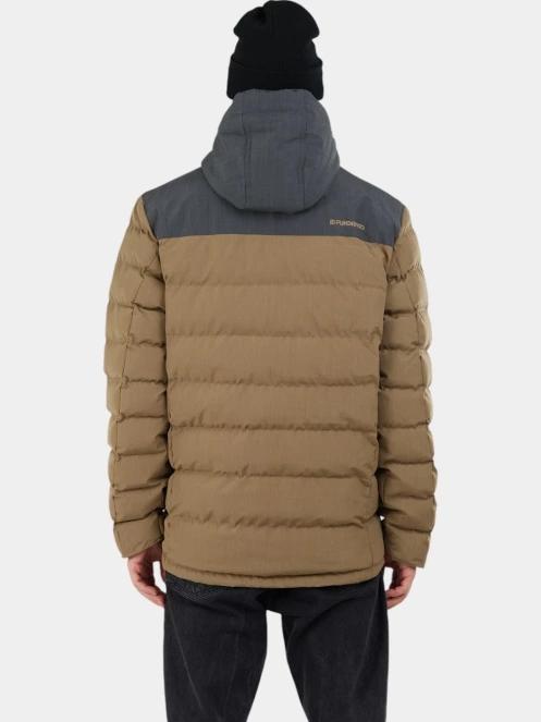 geaca matlasata de tranzitie pt. barbati Fundango Passat Padded Jacket maro 3