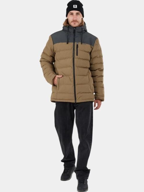 geaca matlasata de tranzitie pt. barbati Fundango Passat Padded Jacket maro 4