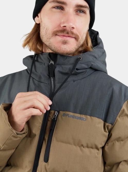 geaca matlasata de tranzitie pt. barbati Fundango Passat Padded Jacket maro 5