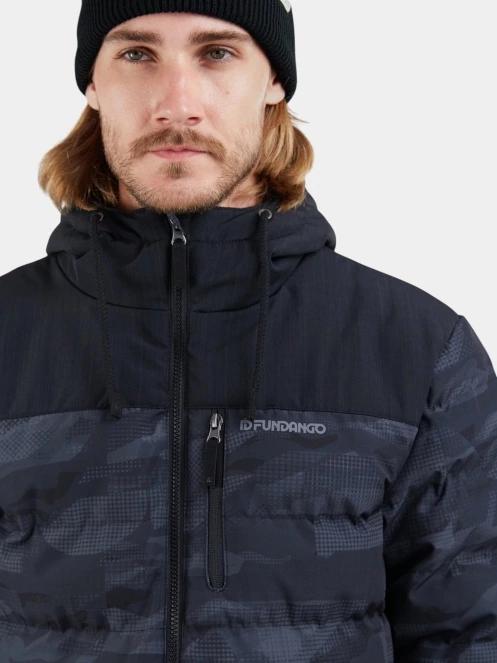 geaca matlasata de tranzitie pt. barbati Fundango Passat Padded Jacket negru 5