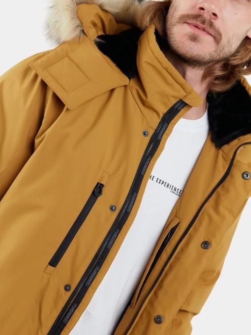 jacheta de iarna pt. barbati Fundango Spirit Parka Jacket galben 8