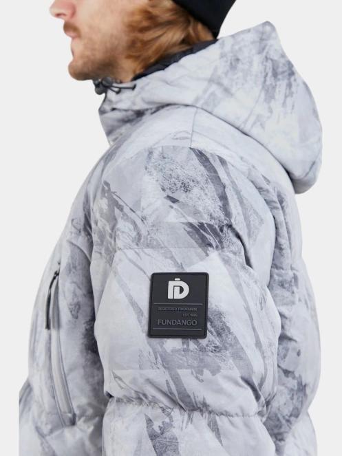 jacheta de primavara pt. barbati Fundango Ewan Puffer Jacket gri 7