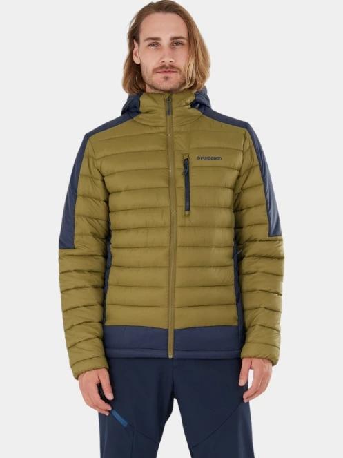 geaca matlasata de tranzitie pt. barbati Fundango Matt Hooded Jacket verde 2