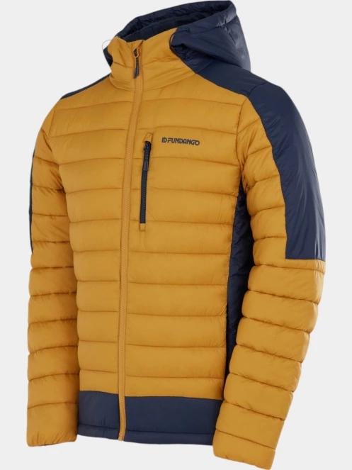 geaca matlasata de tranzitie pt. barbati Fundango Matt Hooded Jacket galben 9