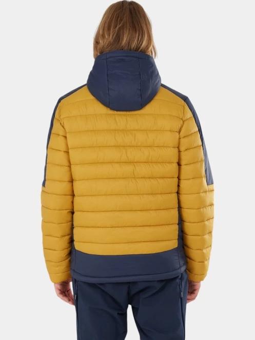 geaca matlasata de tranzitie pt. barbati Fundango Matt Hooded Jacket galben 3
