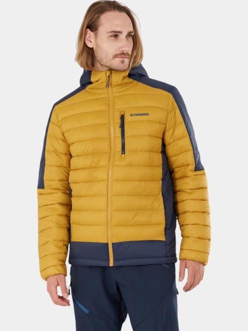 geaca matlasata de tranzitie pt. barbati Fundango Matt Hooded Jacket galben 5