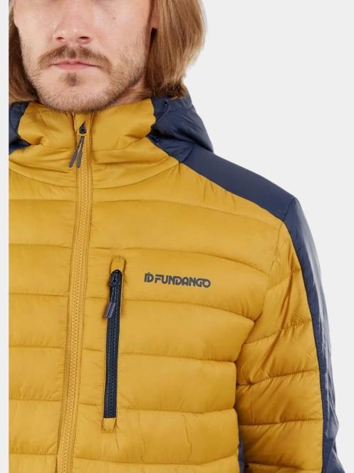 geaca matlasata de tranzitie pt. barbati Fundango Matt Hooded Jacket galben 6