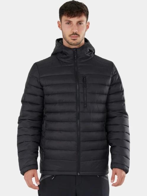 geaca matlasata de tranzitie pt. barbati Fundango Matt Hooded Jacket negru 2