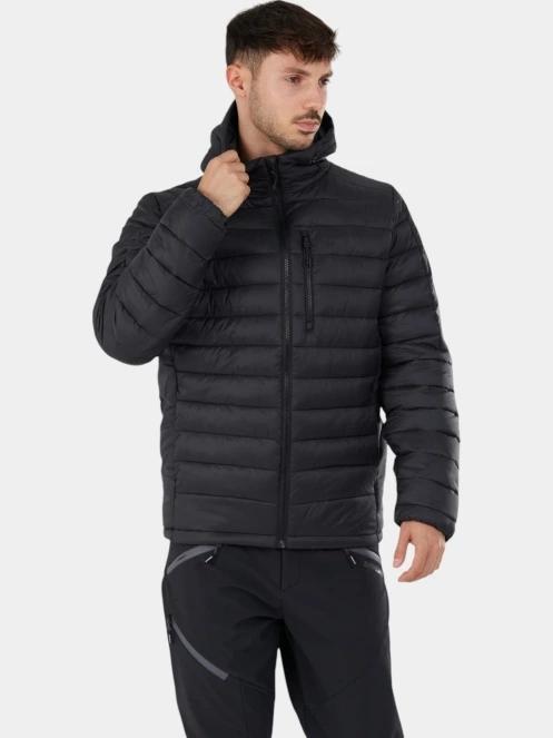 geaca matlasata de tranzitie pt. barbati Fundango Matt Hooded Jacket negru 5