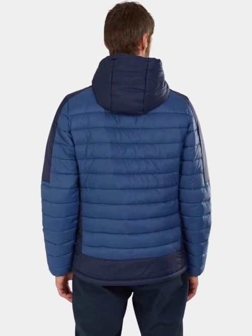 geaca matlasata de tranzitie pt. barbati Fundango Matt Hooded Jacket albastru 3