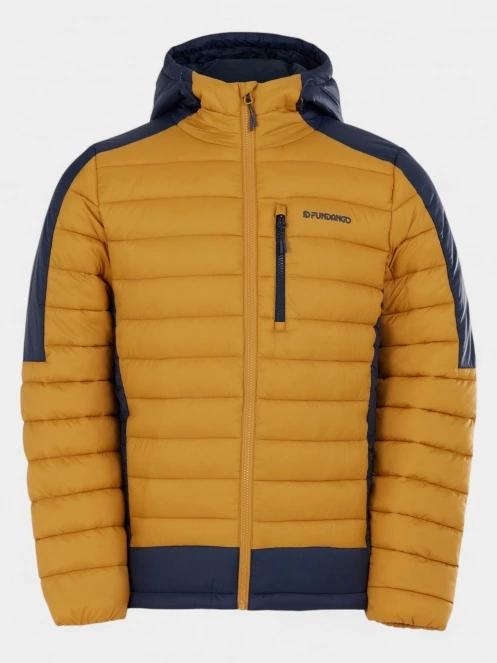 geaca matlasata de tranzitie pt. barbati Fundango Matt Hooded Jacket galben 8
