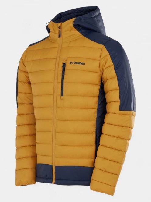 geaca matlasata de tranzitie pt. barbati Fundango Matt Hooded Jacket galben 9