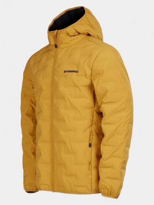 geaca de drumetie pt. barbati Fundango Smoke Eco Hooded Jacket galben 9