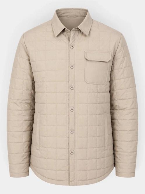 jacheta camasa pt. barbati Fundango Grido Padded Shirt Jacket nisip 9