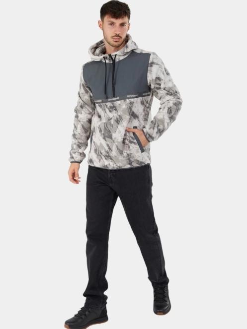 pulover pt. barbati Fundango Exodus Hybrid Jacket gri 4