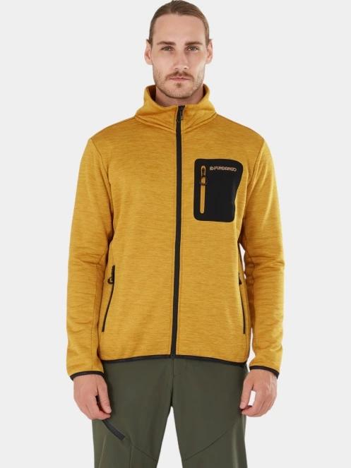 pulover polar pt. barbati Fundango Jefferson Fleece Jacket portocaliu 2