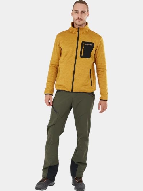 pulover polar pt. barbati Fundango Jefferson Fleece Jacket portocaliu 4
