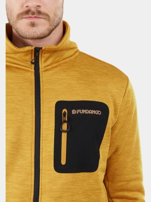 pulover polar pt. barbati Fundango Jefferson Fleece Jacket portocaliu 6