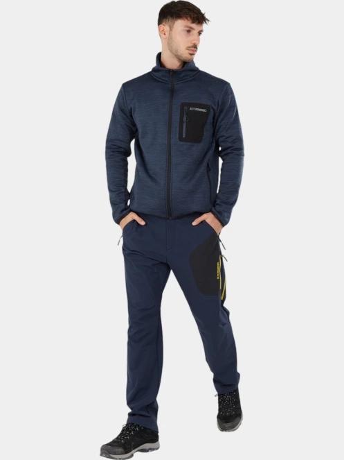 pulover polar pt. barbati Fundango Jefferson Fleece Jacket albastru 4