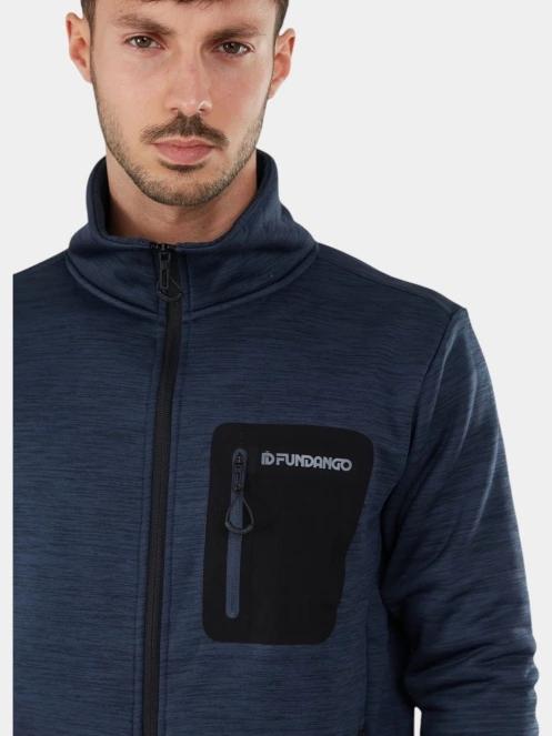 pulover polar pt. barbati Fundango Jefferson Fleece Jacket albastru 7