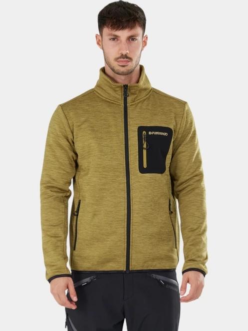pulover polar pt. barbati Fundango Jefferson Fleece Jacket verde 2